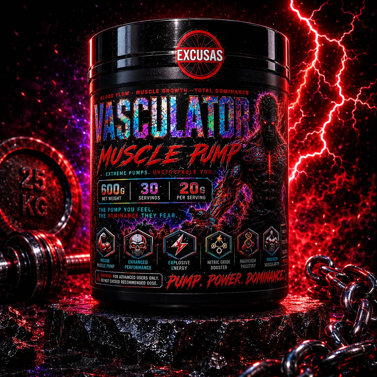 VASCULATOR MUSCLE PUMP – 600 g