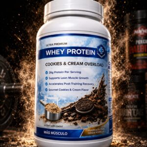 WHEY PROTEIN COOKIES & CREAM OVERLOAD